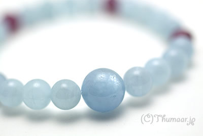 アクアマリンのブレスレット