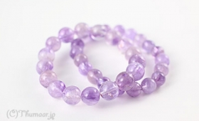 アメジストエレスチャルのブレスレット