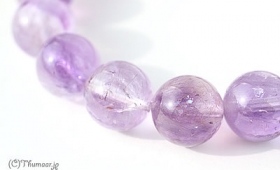 アメジストエレスチャルのブレスレッ